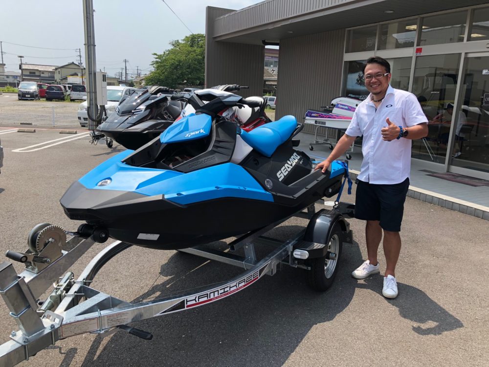 念願のMyジェット購入！SEA-DOO　SAPRK納艇です！