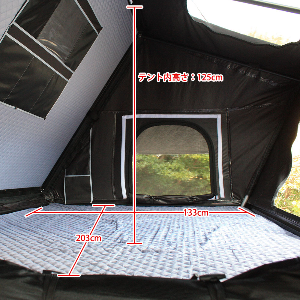 【新品】サイドオープン型ルーフテントサイド イメージ04